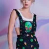 Alien 420 Overalls -Unique Clothing alien 420 overalls close view