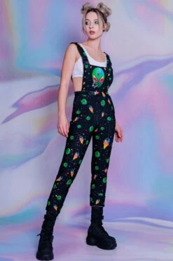 Alien 420 Overalls -Unique Clothing alien 420 overalls full view