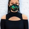 Alien Head Reusable Face Mask -Unique Clothing alien head reusable face mask