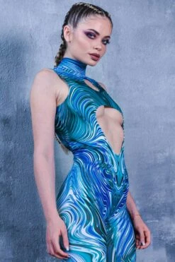 Astral Projection Cut Out Catsuit