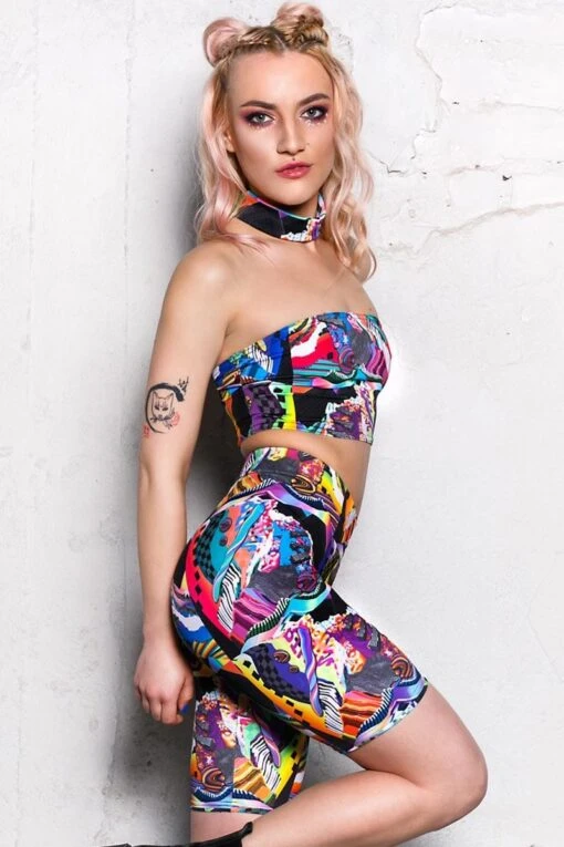 Surrealistic Biker Shorts