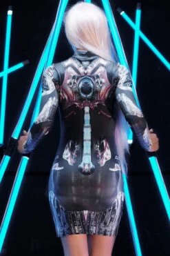 Bionic Prototype Bodycon Dress -Unique Clothing bionic prototype bodycon dress