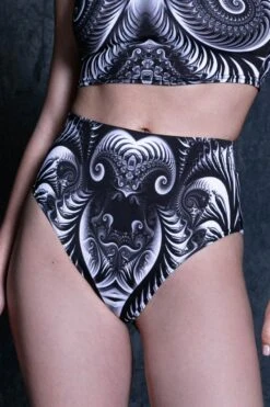 Black Trip Rave 2 Piece Set 8 Black Trip Rave 2 Piece Set -Unique Clothing black trip rave 2piece set close view