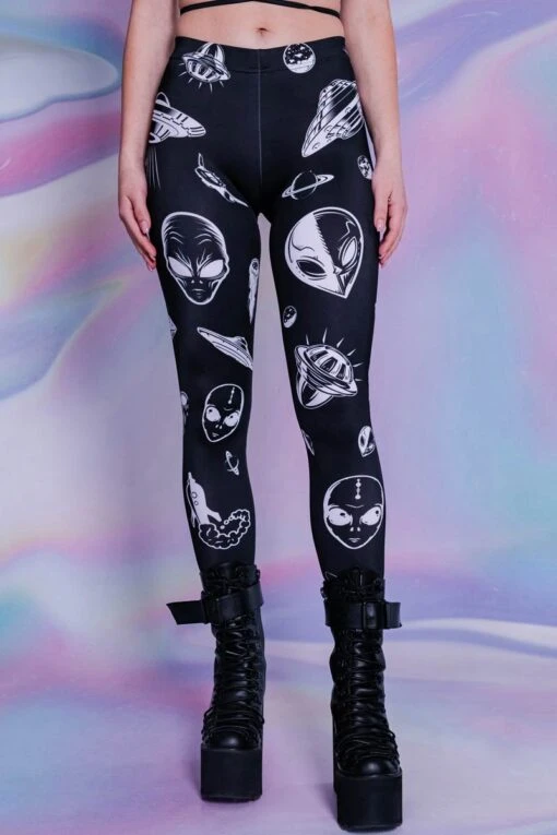 Black UFO Leggings