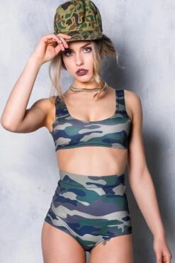 Camo Bra Top