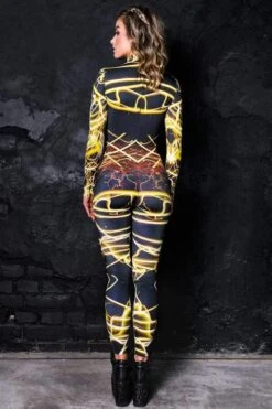 Yellow Neon Catsuit 8 Yellow Neon Catsuit -Unique Clothing catsuit yellow neon