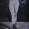 Checkered Triangle Leggings -Unique Clothing checkered triangle leggings