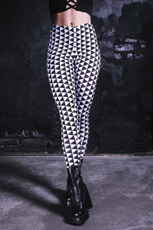 Checkered Triangle Leggings