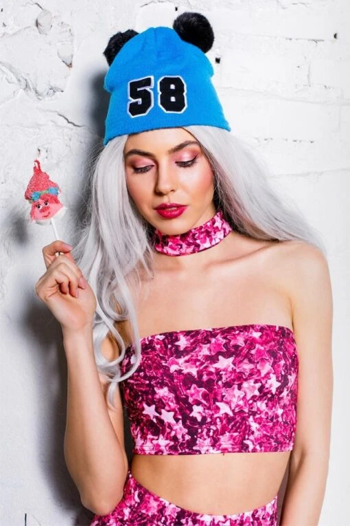 Pink Stars Choker Top