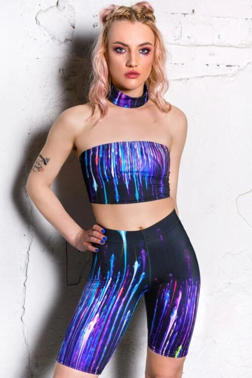 City Lights Biker Shorts Set