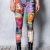 Pop Art Leggings -Unique Clothing collage pop art leggings