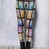 Colorful Tarot Leggings 2 Colorful Tarot Leggings -Unique Clothing colorful tarot leggings