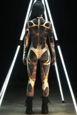 Golden Cyborg Women Costume -Unique Clothing costume golden cyborg