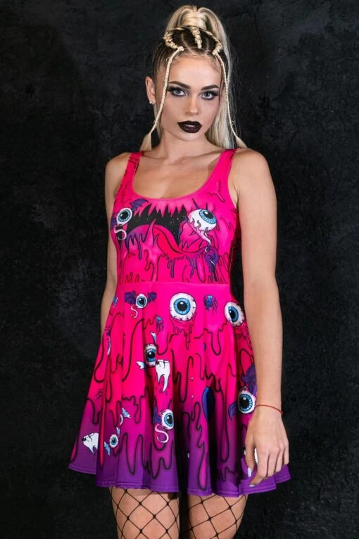 Creepy Candy Skater Dress