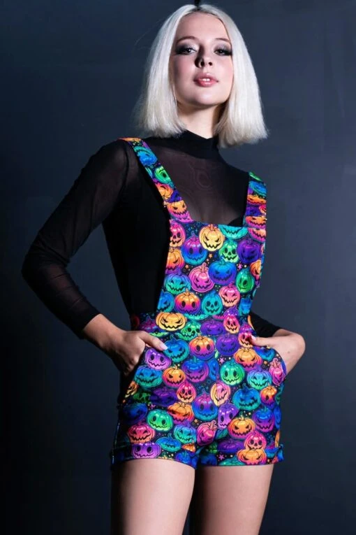 Creepy Pumpkin Shortalls