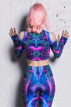 Electric Blue Cold Shoulder Crop Top -Unique Clothing cut out crop top electric blue fcee86d3 21ba 4a86 abab 62c260e4ec7d