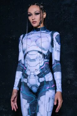 Cyber Soldier Costume -Unique Clothing cyber soldier close view