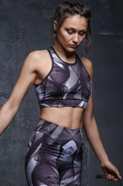 Black Hypnotic Training Bra -Unique Clothing devil black hypnotic bra top