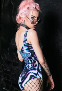 Digital One Piece Swimsuit -Unique Clothing devil digit all one piece swimsuit