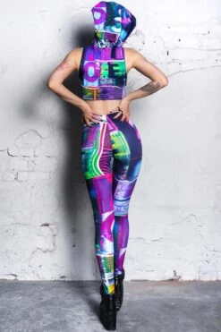 Digital Reality Leggings -Unique Clothing devil digital reality leggings