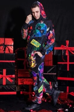 Family From Hell Onesie For Men -Unique Clothing devil family from hell onesie for him