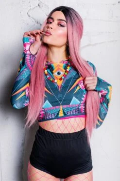 Trippy Hoodie Top