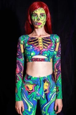 Zombie Women Long Sleeve Top -Unique Clothing devil long sleeve top zombie