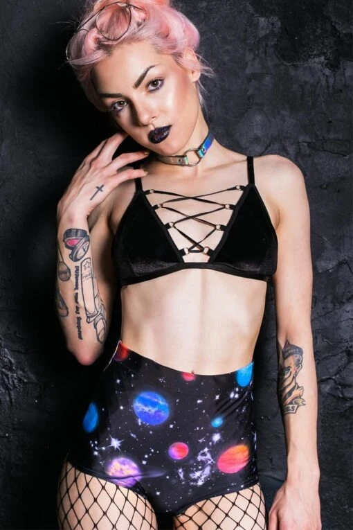 Lost Planets High Waisted Shorts