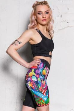 Magic Town Biker Shorts 8 Magic Town Biker Shorts -Unique Clothing devil magic town biker shorts