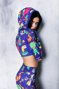 Monsters Hoodie Top -Unique Clothing devil monsters hoodie top