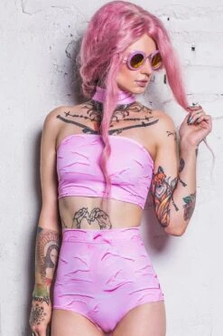 Pink Cream Choker Boob Tube -Unique Clothing devil pink cream choker boob tube 199184be 31d0 46cf 9b4a 6f97a45aad96