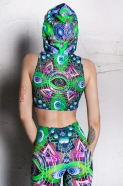 Unique Clothing -Unique Clothing devil psychedelic trip hooded top