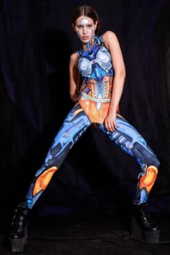 Robot Sleeveless Costume -Unique Clothing devil robot sleeveless costume