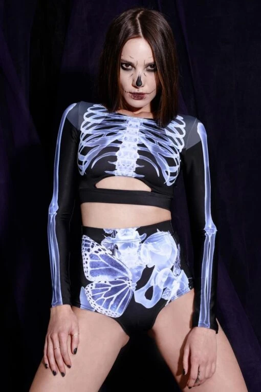 X-Ray Skeleton Long Sleeve Top