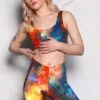 Space Art Biker Shorts