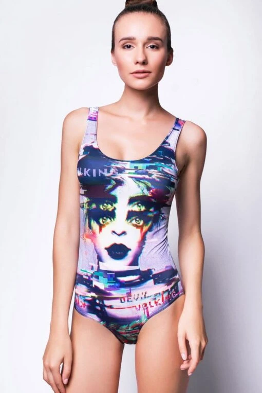 Glitch One Piece Swimsuit