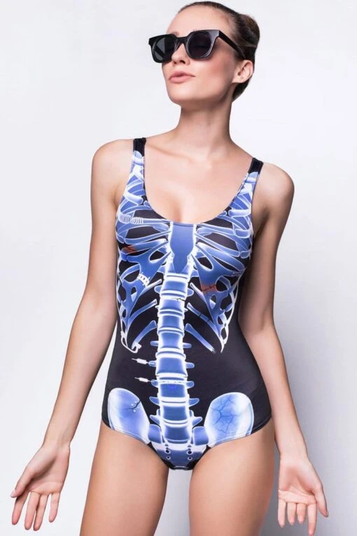 Skeleton One Piece Swimsuit