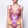 Totem One Piece Swimsuit -Unique Clothing devil swimsuit totem