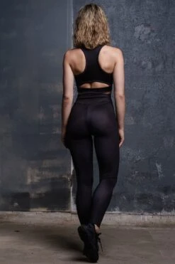 Black Workout Leggings -Unique Clothing devil walking black leggings