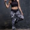 Black Mandala Workout Leggings