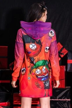 Chicks Of Hell Hoodie -Unique Clothing devil walking chicks of hell hoodie