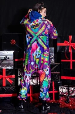 Christmas Bandit Squad Onesie -Unique Clothing devil walking christmas bandit squad onesie