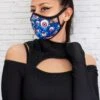 Eyes Cream Reusable Face Mask -Unique Clothing devil walking dust mask