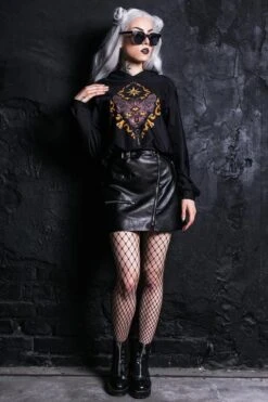 Egypt Cat Cropped Hoodie 9 Egypt Cat Cropped Hoodie -Unique Clothing devil walking egypt cat cropped hoodie