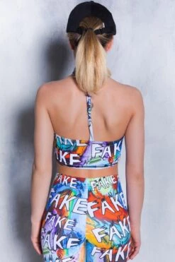 Fake Choker Boob Tube Top -Unique Clothing devil walking fake choker boob tube