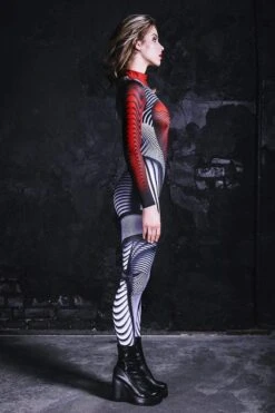 Futuristic Women Costume -Unique Clothing devil walking futuristic bodysuit