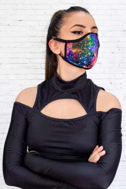Galaxy Reusable Face Mask -Unique Clothing devil walking galaxy face mask