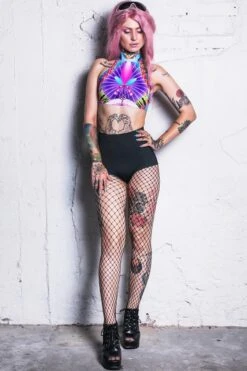 Majestic Halter Neck Top -Unique Clothing devil walking majestic halter neck top