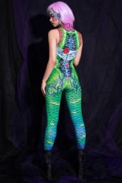 Mermaid Sleeveless Costume -Unique Clothing devil walking mermaid sleeveless costume
