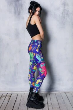 Monsters Leggings -Unique Clothing devil walking monsters leggings